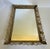 Mid 20th Century Vintage Hollywood Regency Pierced Gold-Tone Metal Wall or Vanity Mirror For Sale - Image 5 of 10