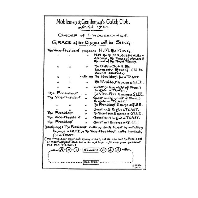 "Noblemen and Gentlemen's Catch Club" 1996 Gladstone, Herbert John Viscount For Sale - Image 10 of 12