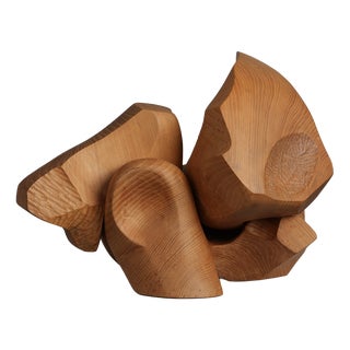 Joop Van Bergen, Abstract Composition, 1980s, Elm For Sale