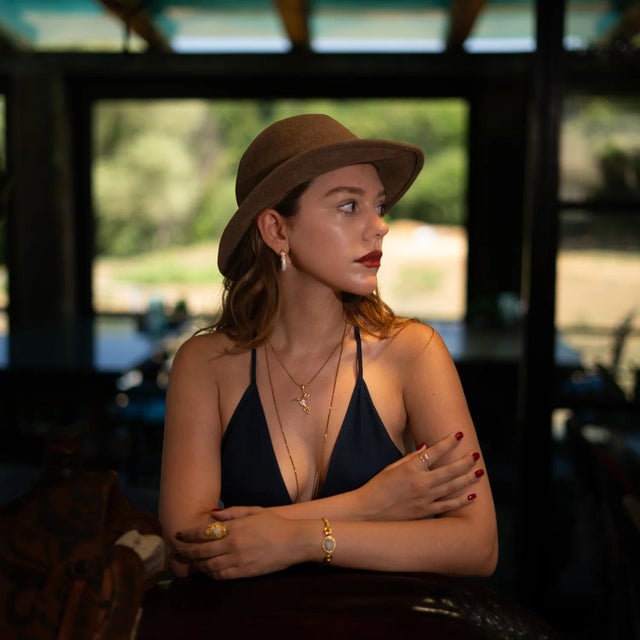 Early 21st Century Lunar Glow Moonstone Gold Adjustable Bracelet For Sale - Image 5 of 9