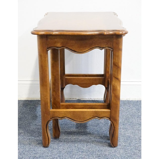 Ethan Allen Country French Collection Solid Birch Accent Nesting End Tables 26-8305 For Sale - Image 12 of 18