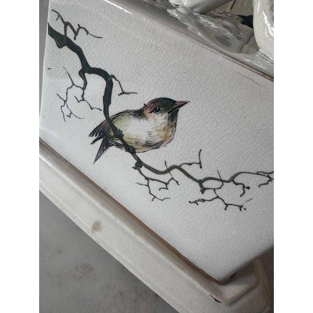 Rare and highly decorative antique English ironstone cheese dish, modeled in the charming and unusual form of a wedge of...