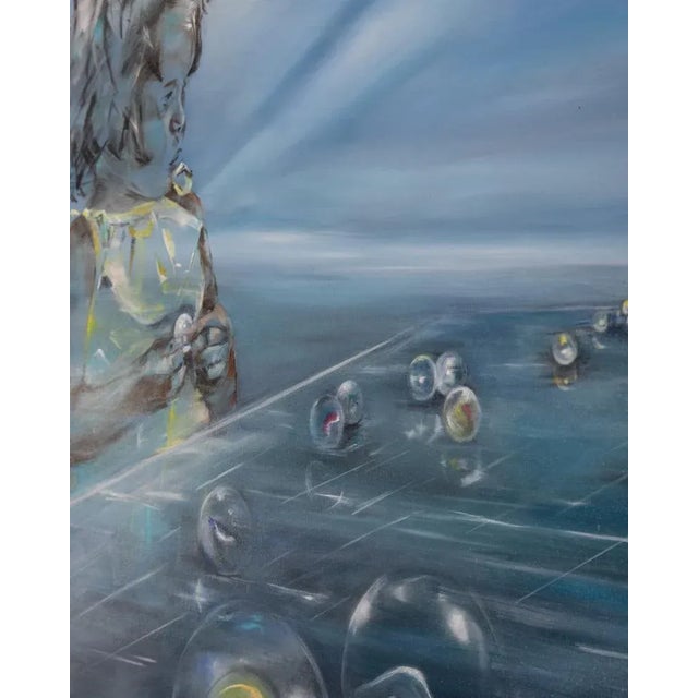 Early 21st Century Gabriella Giardi, Cristalli (Biglie Series), Oil on Canvas, 2023 For Sale - Image 5 of 10