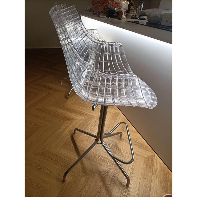 1970s Stunning Meridiana Swivel Chair, Designed by the Acclaimed Christophe Pillet for the Prestigious Italian Brand Driade For Sale - Image 12 of 12