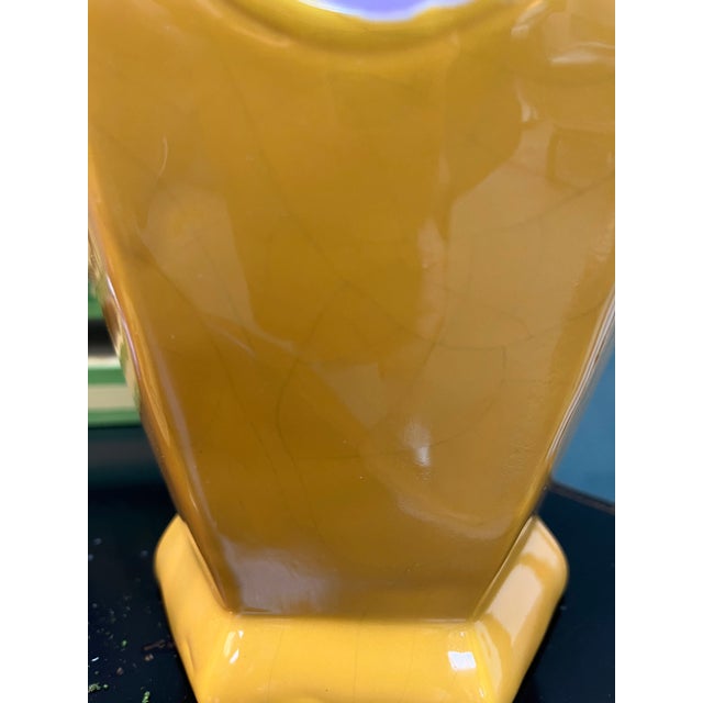 Early 20th Century Eichwald Czechoslovak Majolica Vase For Sale - Image 4 of 5