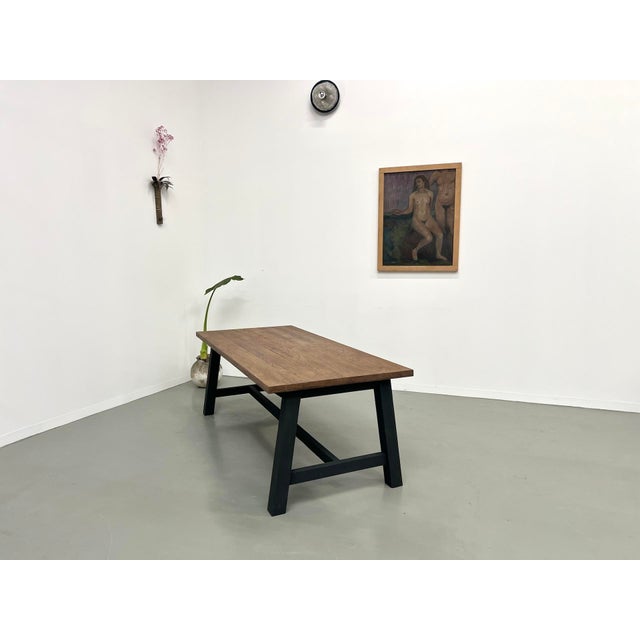 Modern Oak Dining Table, 1990s For Sale - Image 13 of 18