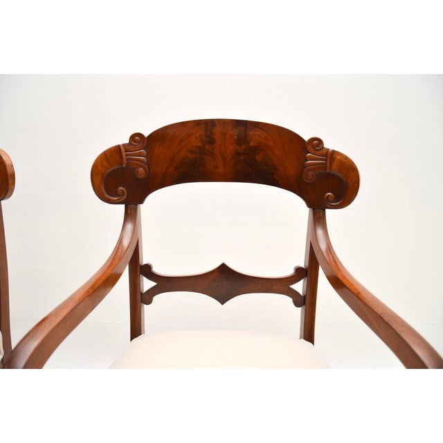 Antique Swedish Armchairs, 1850s, Set of 2 For Sale - Image 6 of 10