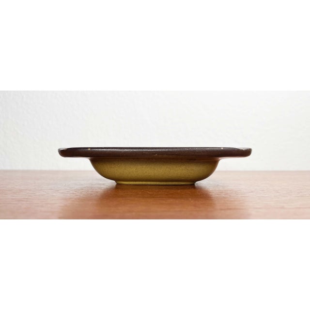 Mid-Century Modern Yellow Danish Studio Pottery Ashtray Bowl from Frank Keramik, 1960s For Sale - Image 4 of 18