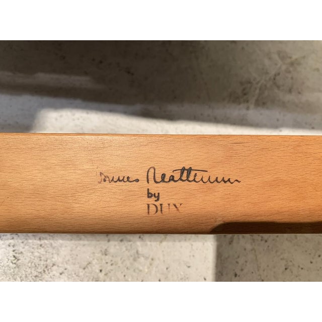 Pernilla Lounge Armchair in Beech and Black Canvas by Bruno Mathsson for Dux, 1970 For Sale - Image 15 of 17