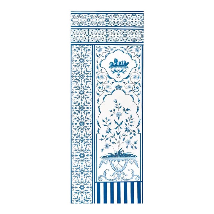 Sample - Schumacher x Marie-Anne Oudejans Mughal Garden Panel B in Blue ...