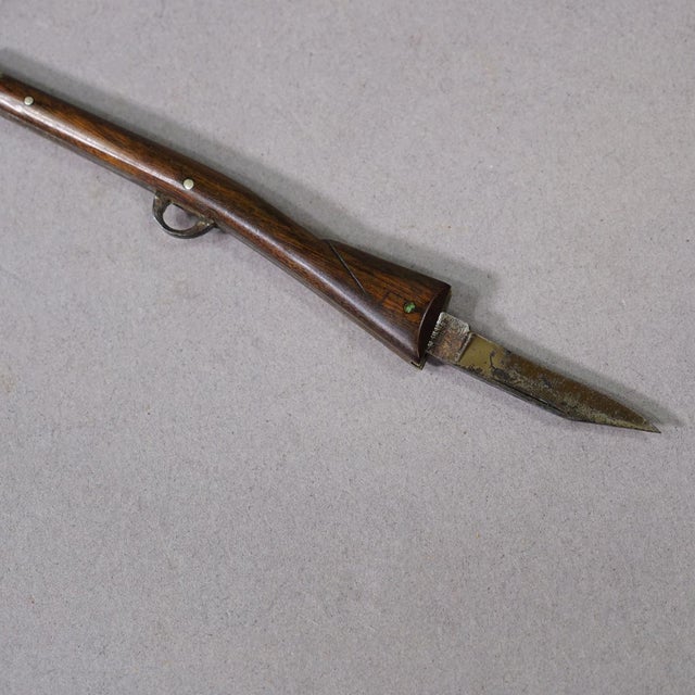 Early 20th Century Antique Rifle-Form Letter Opener and Folding Pocket Knife Ca. 1900 For Sale - Image 5 of 9
