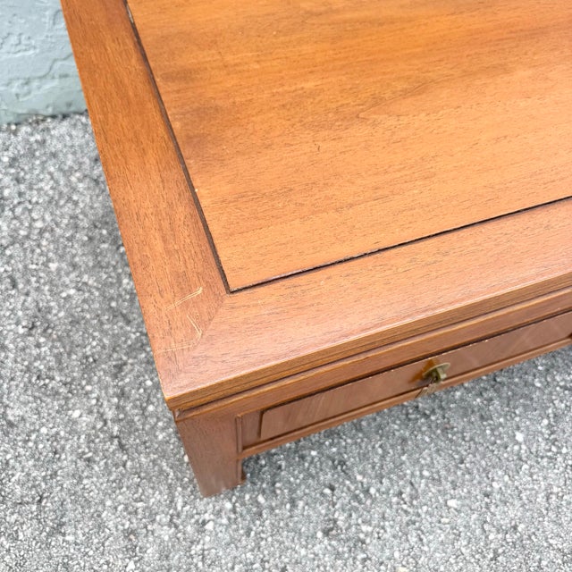 Brown Taiwanese Ming Style Walnut Coffee Table by Ricardo Lynn For Sale - Image 8 of 8