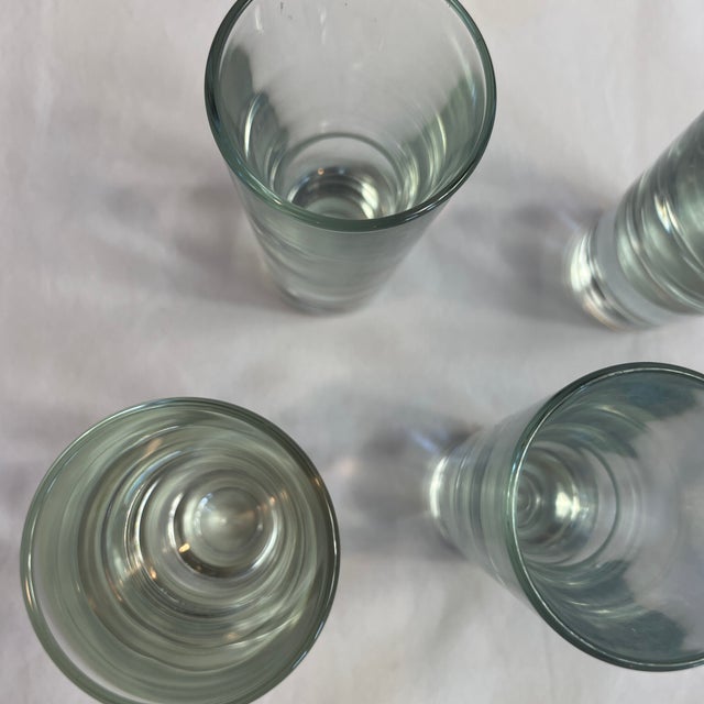 Italian 1960s Italian Blown Shot Glasses Set of 6 Borgonovo Carlo Moretti Style For Sale - Image 3 of 8
