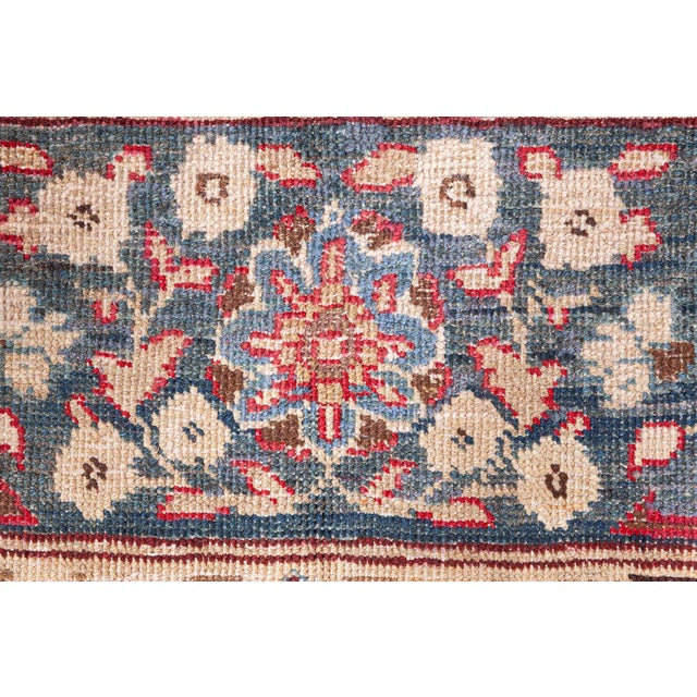 Terracotta Antique Persian Tabriz Rug For Sale - Image 9 of 9