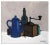 Enotrio Pugliese, Still Life with Grinder, Tempera, Mid-20th Century For Sale