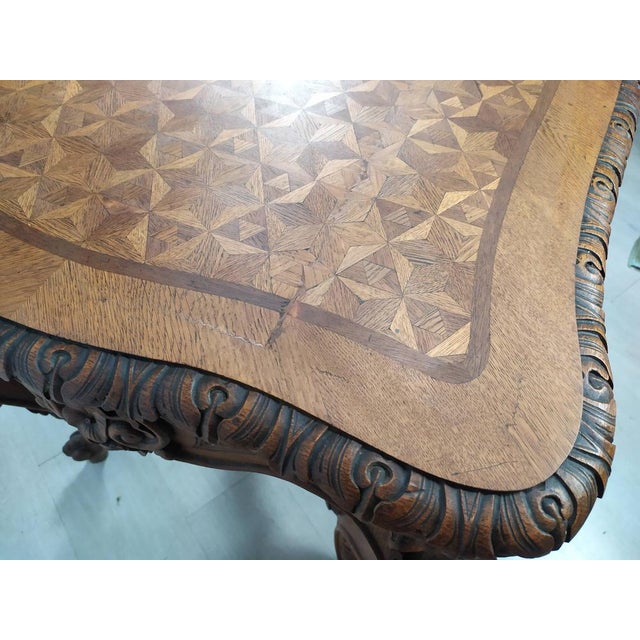 Louis XV Carved Oak Side Table For Sale - Image 14 of 18