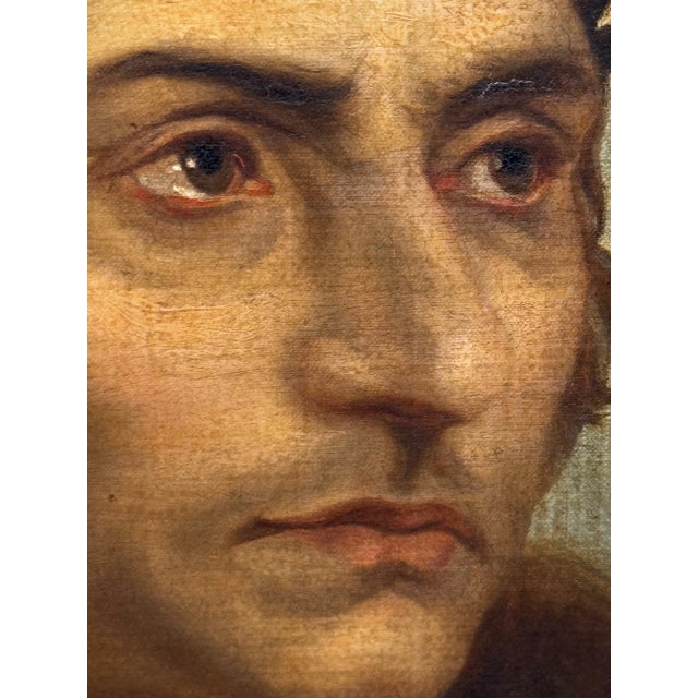 Wood Early 20th Century Tudor Oil Portrait of Sir Thomas More Manner of Hans Holbein For Sale - Image 7 of 12