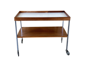 Serving Cart in Walnut and Teak by Walter Wirz for Wilhelm Renz, 1960s-1970s
