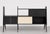 1960s Italian Mid Century Modern Extra-Long Wall Unit in Black Lacquer — Gio Ponti Inspired For Sale - Image 5 of 14