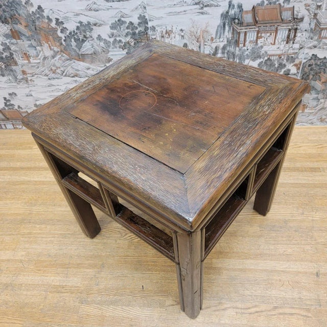 Brown Antique Shanxi Province Elm Side Table For Sale - Image 8 of 9