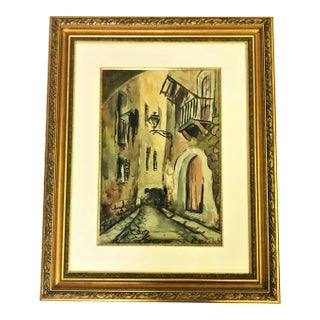 Signed Original Watercolor by Elisée Maclet (French, 1881-1962) For Sale