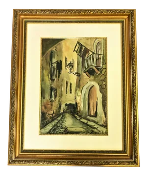 Signed Original Watercolor by Elisée Maclet (French, 1881-1962)