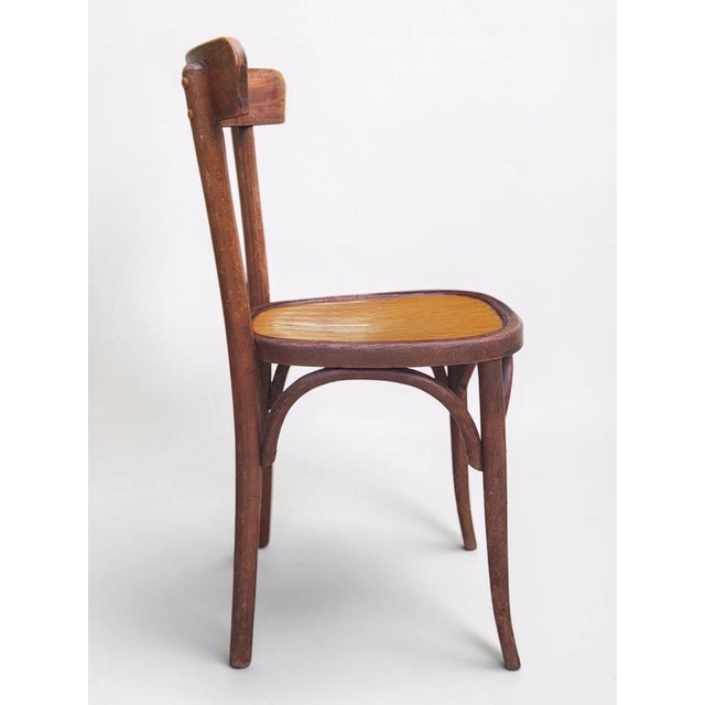 Brown Art Deco Bentwood Bistro Chairs, 1930s, Set of 2 For Sale - Image 8 of 15