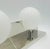 Modern Chrome 3-Globe Wall Sconce or Vanity Light, Frosted Glass Shades For Sale - Image 12 of 15