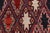 1980s Antique Soumak Rust/Blue Wool Rug - 5'7'' X 7'10'' For Sale - Image 5 of 10