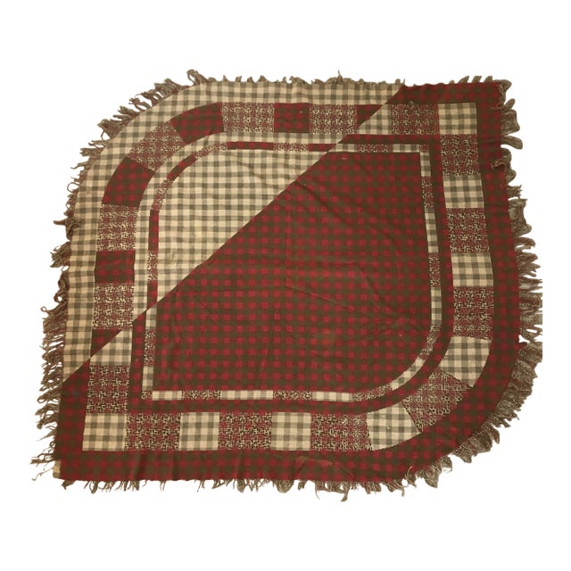 Antique Scottish Wool Throw For Sale