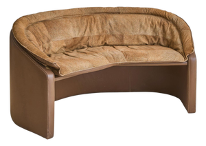 Italian Leather Sofa by Redwall for Borbonese & Rossi di Albizzate, 1970s