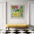Vibrant pastel colors amidst a symphony of color. Garden Room, an original painting on unstretched canvas. The canvas has...