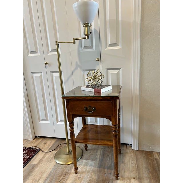 American Vintage Ethan Allen Side Table/Nightstand For Sale - Image 3 of 6