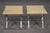 1970s Steel and Brass Leather Upholstered X Form Jansen Style Stool For Sale - Image 5 of 10