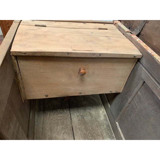 Chest in Oak with Light Wood Marquetry, 1700s For Sale - Image 6 of 10