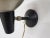 Mid-Century Modern Silver and Black Wall Light from Hala Zeist, 1950s For Sale - Image 3 of 6