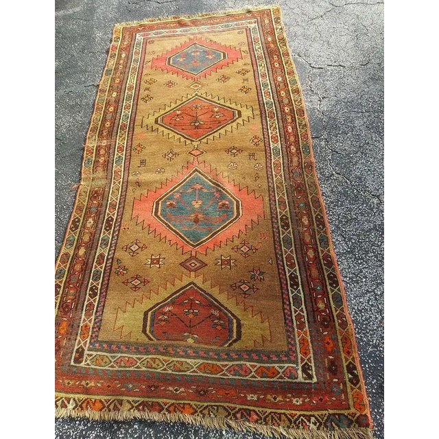 1910s Antique Bakshaish Rug - 3′6″ × 6′8″ For Sale - Image 5 of 10