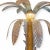 Spectacular, large Murano glass palm-shaped floor lamp. Its Italian design is inspired by the 1950s. Transparent Murano...