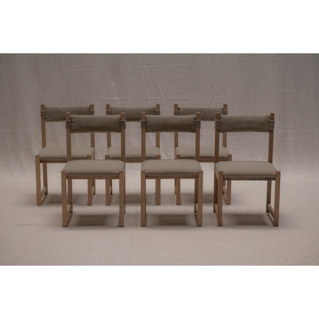Vintage Dining Chairs by Emiel Veranneman, 1970s, Set of 6 For Sale - Image 3 of 18