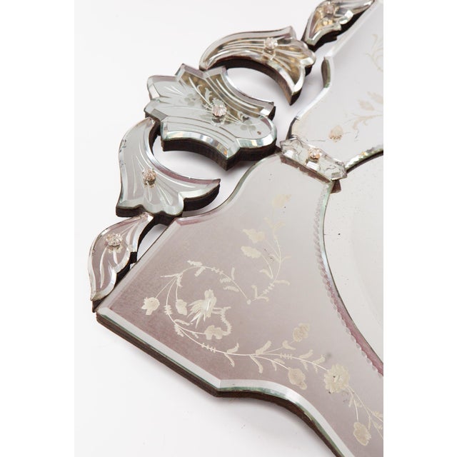 1950s Vintage Venetian Birds Mirror, 1950 For Sale - Image 5 of 12