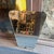 1930s Gio Ponti Style Art Deco Etched Glass and Brass Italian Wall Mirror For Sale - Image 6 of 12