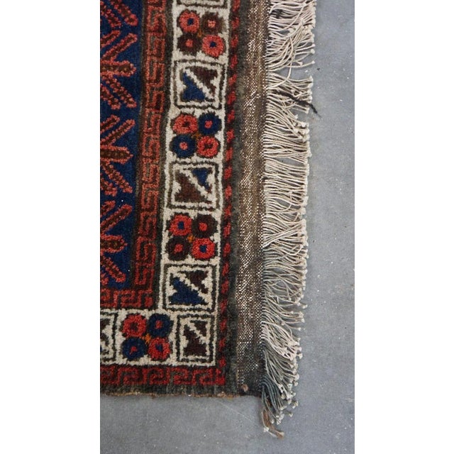 Textile Vintage Oriental Square Rug For Sale - Image 7 of 8