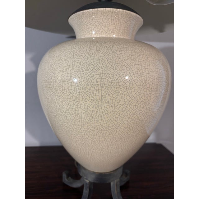 1980s 1980s Karl Springer Style Table Lamp For Sale - Image 5 of 9