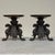 Bronze Pair of Renaissance Revival Bronze Rose Bowl ~ Pillar Candle Stands For Sale - Image 8 of 18
