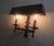 Striking pair of Brutalist mid century wall lights, patinated wrought iron, in good working order, new wiring. Up to 250V...