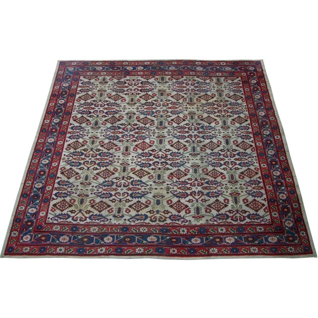 Antique Indian Amritsar Rug with Floral Design For Sale - Image 9 of 9