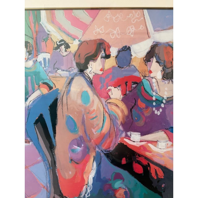 Vintage Framed Isaac Maimon Corner Cafe Figurative Lithograph Art For Sale - Image 13 of 16