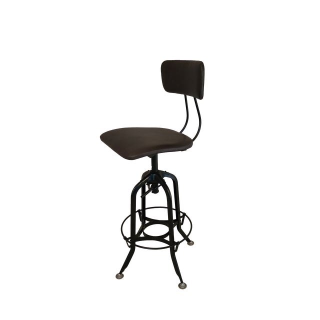 Industrial Late 20th Century Set of 4 Drafting Stools For Sale - Image 3 of 5