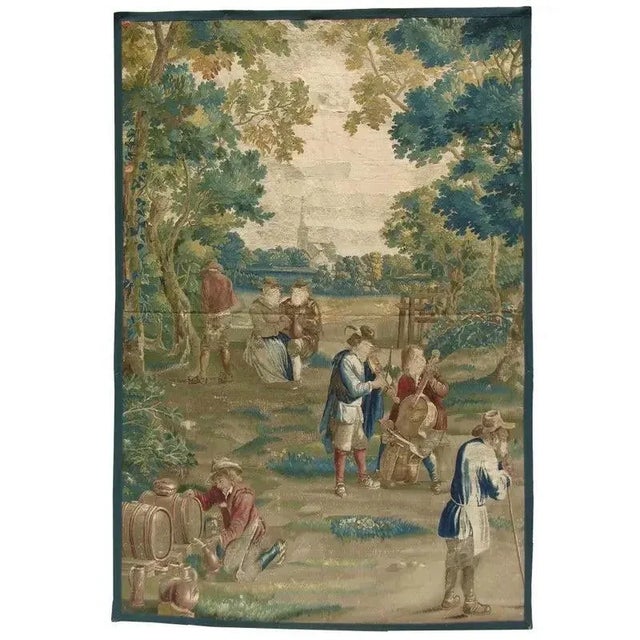 French Antique 1800 French Tapestry For Sale - Image 3 of 9