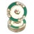 Early 20th Century Myott Staffordshire Green Chelsea Bird Dinner Plates- Set of 12 For Sale